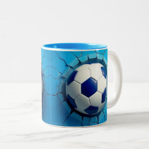 3d invólucro de caneca de futebol, enrolamento de