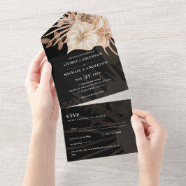 3in1 BOHO Pampas Grass Terracotta Weding RSVP