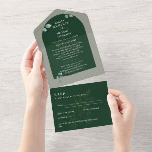 3in1 Greenery Eucalyptus Arch Wedding RSVP