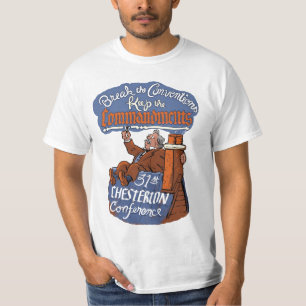 3ø Camisa do logotipo da conferência de Chesterton