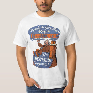 3ø Camisa do logotipo da conferência de Chesterton