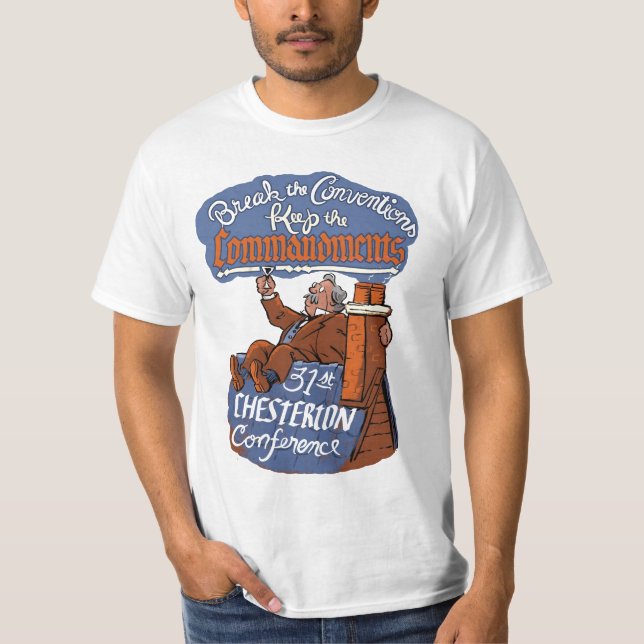 3ø Camisa do logotipo da conferência de Chesterton (Frente)