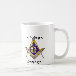 3ó Caneca do branco do Freemason do grau