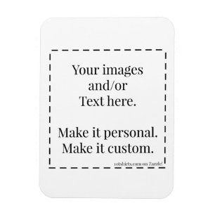 3x4" aprontam-se para personalizar o ímã
