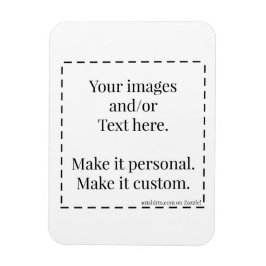 3x4" Pronto para personalizar o ímã