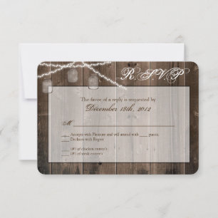 3x5 Luzes de string de resposta R.S.V.P.