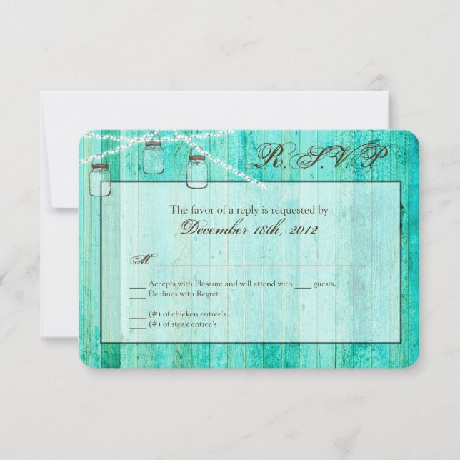 3x5 Luzes de string de resposta R.S.V.P. (Frente)