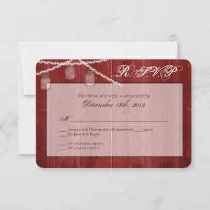 3x5 Luzes de string de resposta R.S.V.P.