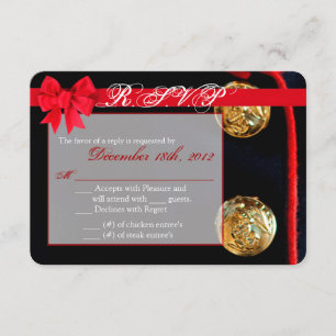 3x5 R.S.V.P. Placa de Resposta Marinha Vestido Blu