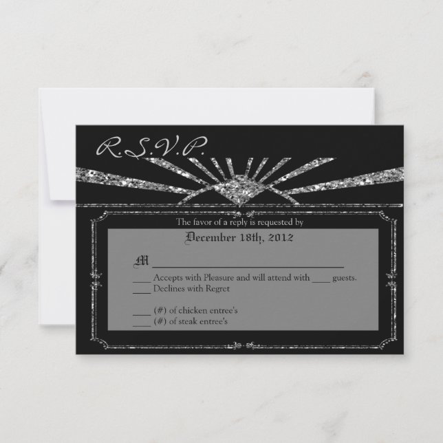 3x5 R.S.V.P. Resposta à placa de resposta ao roami (Frente)