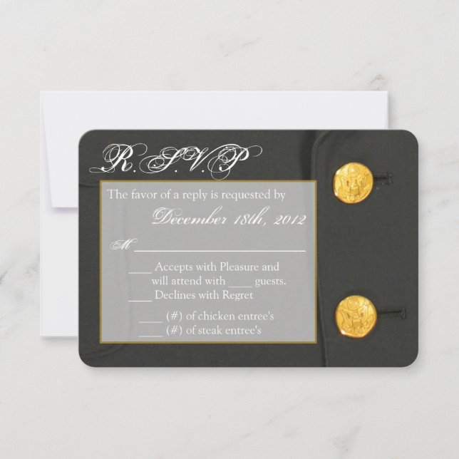 3x5 R.S.V.P. SAMY DRESS DA Placa de Resposta UNIFO (Frente)