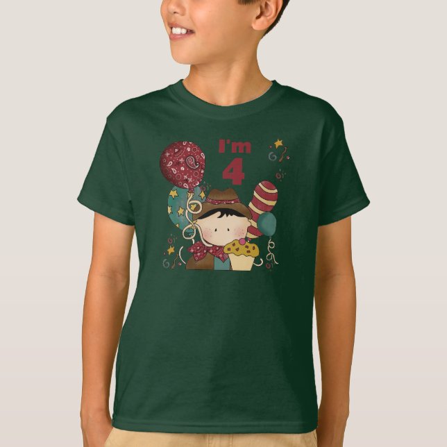 4º Aniversário Camisetas e presentes (Frente)