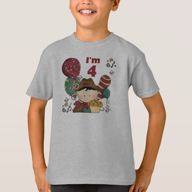 4º Aniversário Camisetas e presentes (Frente)