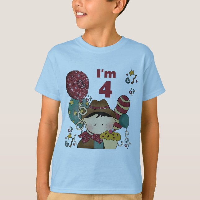 4º Aniversário Camisetas e presentes (Frente)