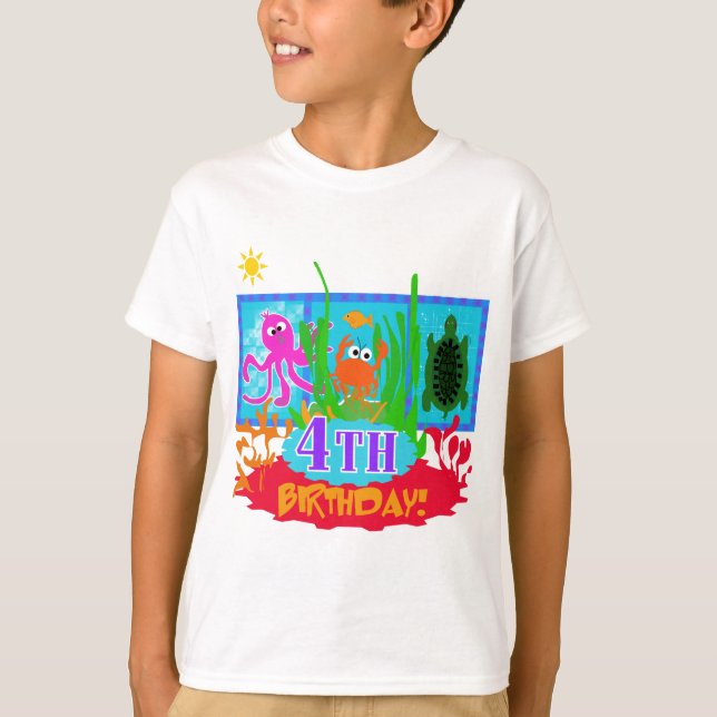 4º Camisetas de Aniversário Submarino (Frente)