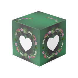 4º Cubo de Foto de Fruta e Aniversário Floral