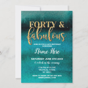 40º Convite para 40 e Fabulosa Festa de aniversári