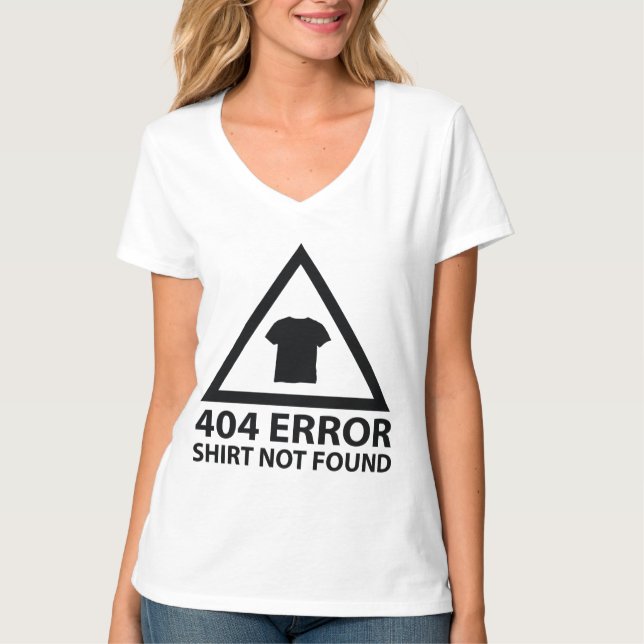 404 Erro : Camisa Não Encontrada (Frente)