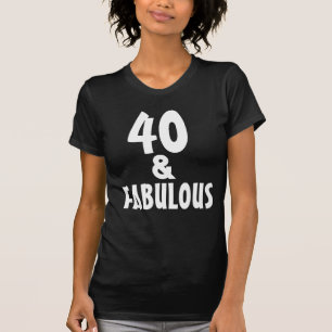 40 E FABULOSAS CAMISETAS DE ANIVERSÁRIO DE 40 ANOS