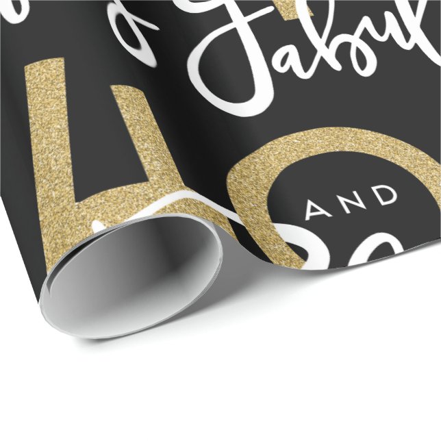 40 e papel de embrulho fabuloso (Ponta do rolo)