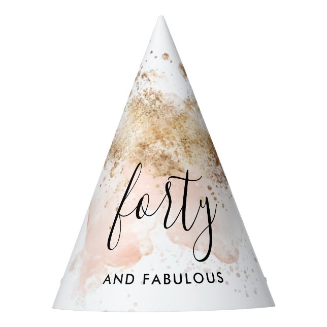 40 E Um Chapéu Fabuloso De Festa de aniversário (Frente)