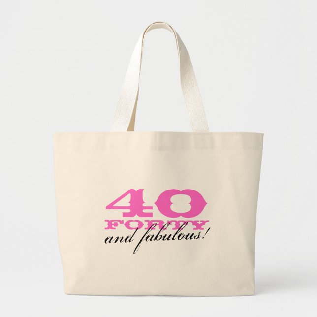 40 e uma bolsa fabulosa para o quadragésimo aniver (Frente)
