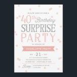 40th Aniversário do convite de festas | da<br><div class="desc">Este aniversário de 40 anos do chique e do na moda surpreende características do convite de festas um tema elegante dos confetes com tipografia moderna. Para um convite ainda mais memorável selecione uma forma cortada, um papel textured ou um papel grosso dobro. Por um ano personalizado do aniversário, por favor...</div>