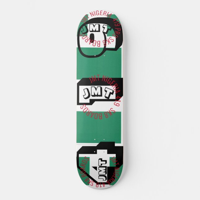 419 JMT NIGERIA 8, 1/4", skateboard Deck (Frente)