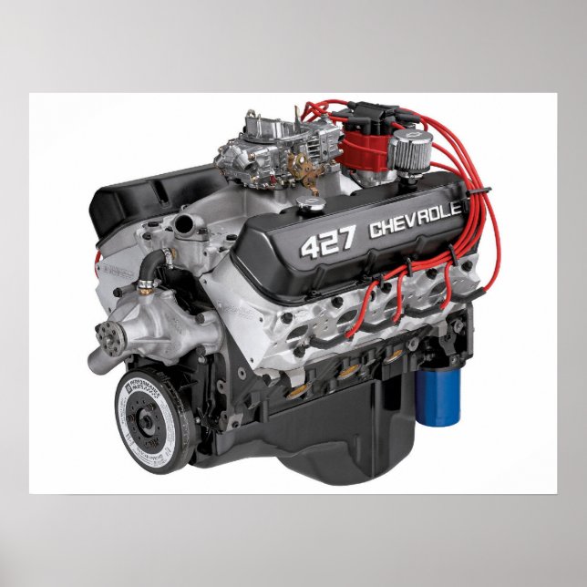 427 Chevy Big Block Engine Poster (Frente)