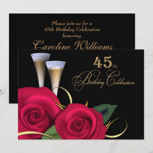 45. º Convites Personalizados de Celebração de 