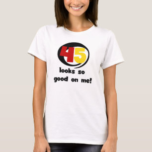 45 me parece tão bom com camisetas e presentes