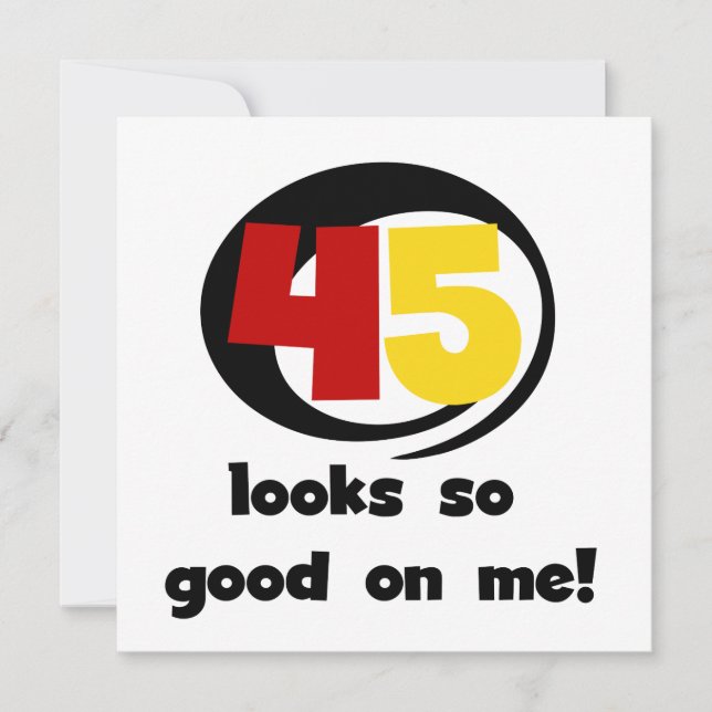 45 me parece tão bom com camisetas e presentes (Frente)