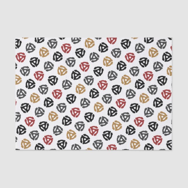 45 RPM Registro de vinil Papel de tecido do adapta (Frente )