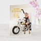 46º Cartão de aniversário com moto (Orchid)