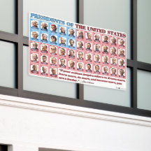 47 Cartoon dos presidentes dos EUA Trump Outdoor B