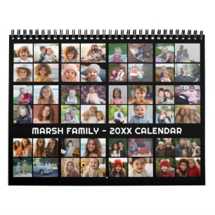 48 Foto - Moderno Calendário de Família Foto Perso