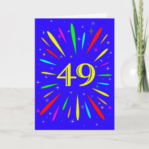 49º Cartão de Explosão de Aniversário