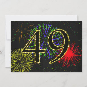 49º convite à festa de aniversário
