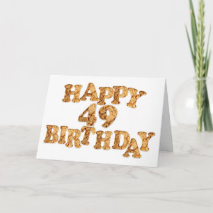 49th Cartão de aniversário para um amante do