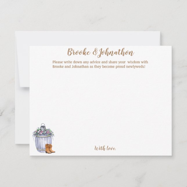 4.25x5.5 Cartão de aconselhamento — Russo de casam (Frente)
