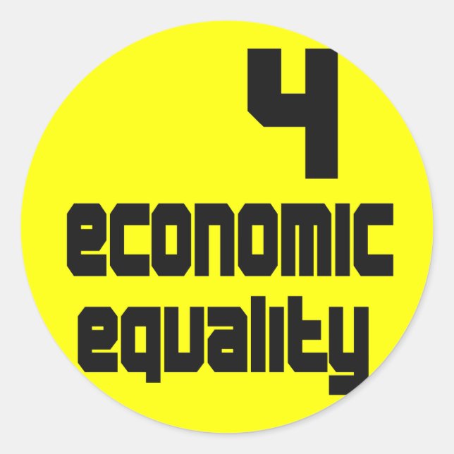 4 Adesivos para Igualdade Econômica (Frente)