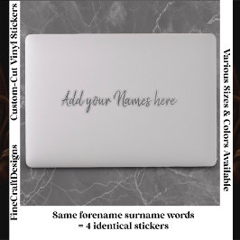4 Adesivos Personalizados Modernos para Laptop Cin
