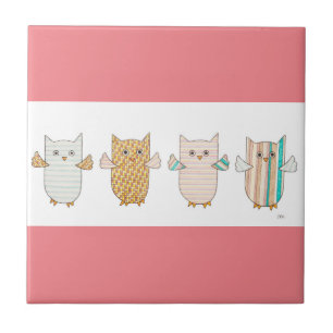 4 Azulejos voadoras de Pastel