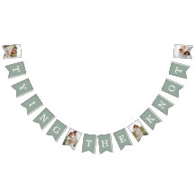 4 Bandeiras de Bunting de Eucalipto para Jantar de