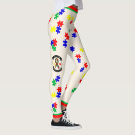 # 4 Conscientização sobre Autismo - Leggings