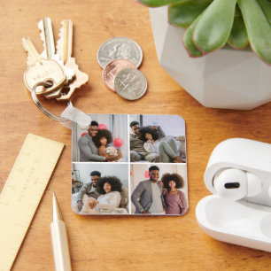 4 coordenadas GPS de fotos Chaveiro personalizadas