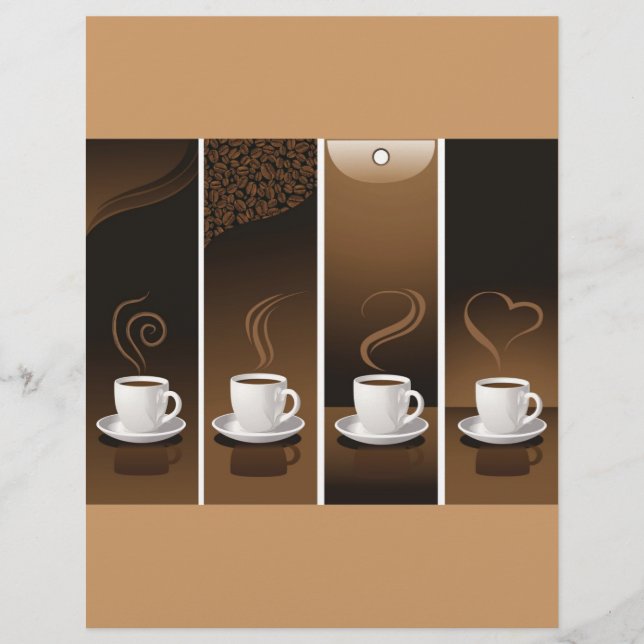 4 Copas de café no vetor (Frente)