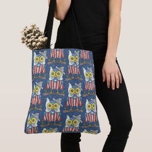 4 DE JULHO AMERICANO HOOT OWL TOTE BAG Grande