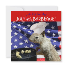 4 de julho BQs em Convites para Esquilo