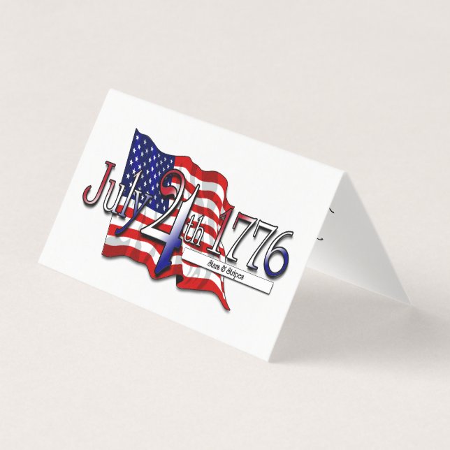 4 de julho de 1776 Estrelas e Stripes (Frente)